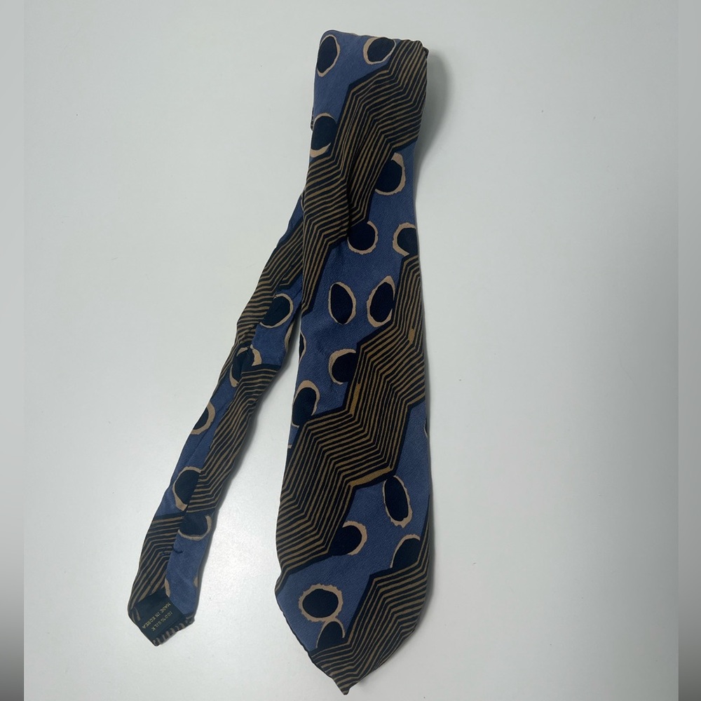 Oaktree Abstract Geometric Zigzag Pattern Retro V… - image 4